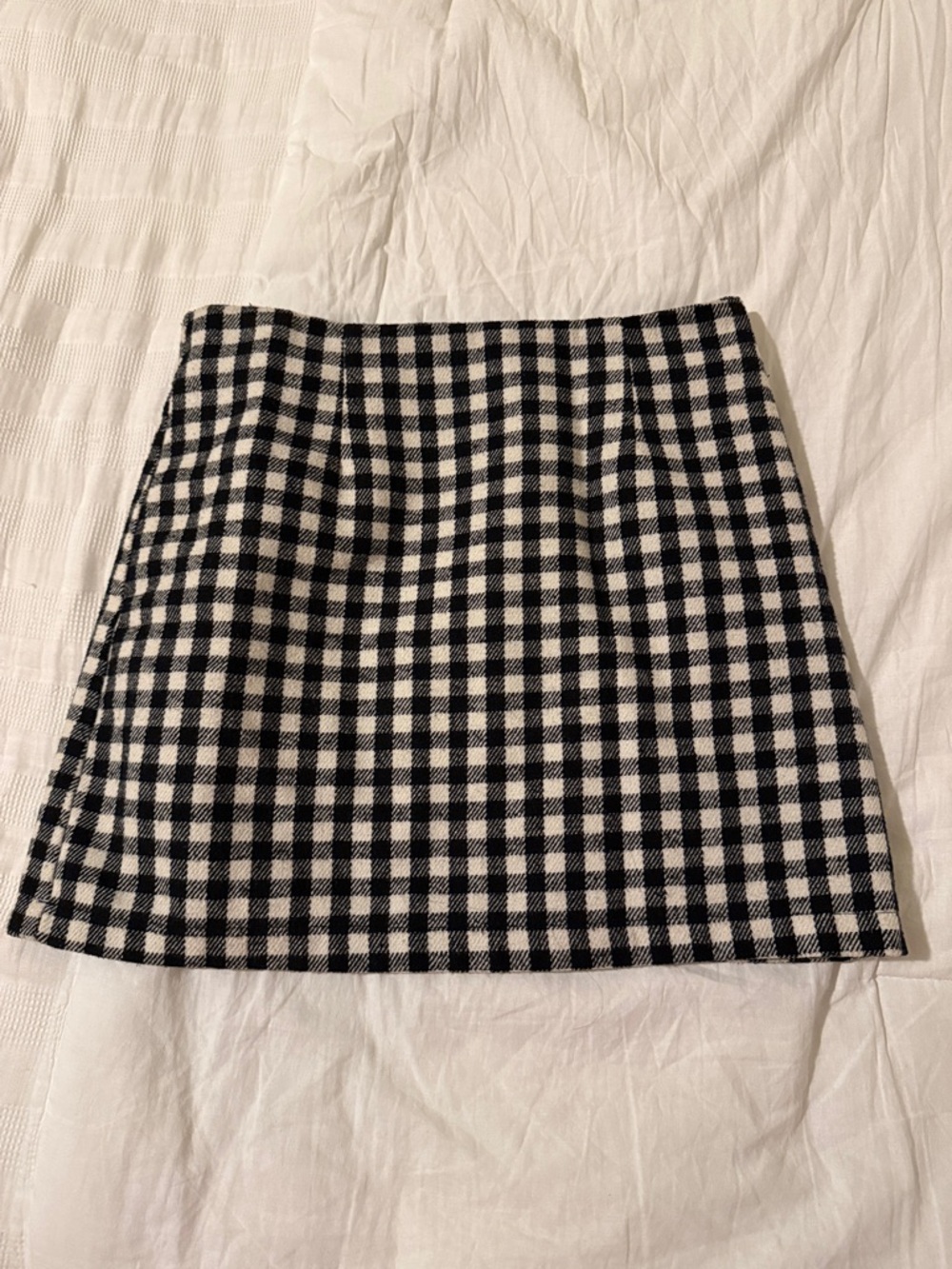 Forever 21 Black and White Gingham Mini Skirt
